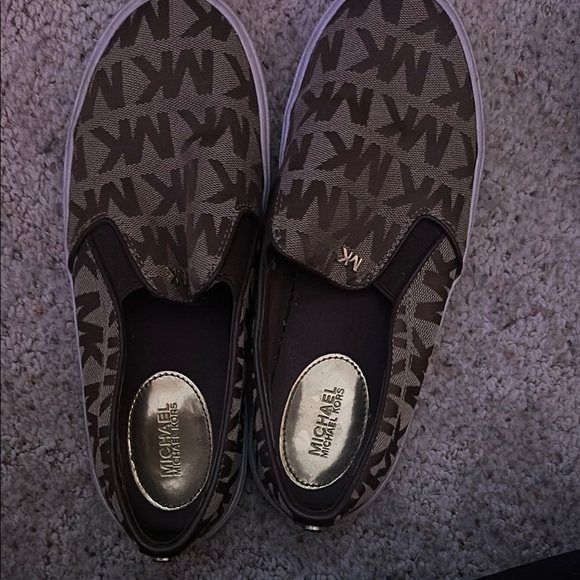 Michael Kors Brown Slip-On Sneakers - Picture 1 of 1